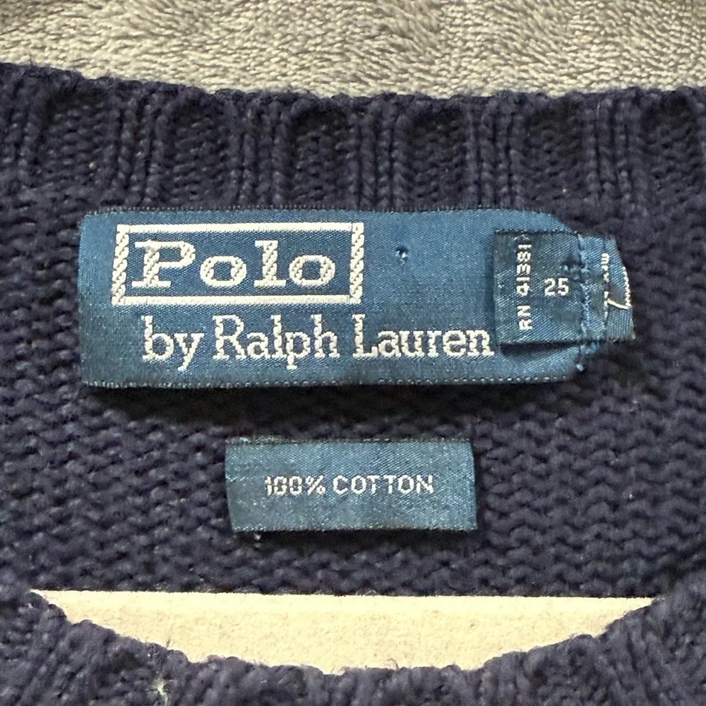 Vtg Polo Ralph Lauren Sweater Blue Classic Fit Pony Grandpa Old Money Men Sz XL
